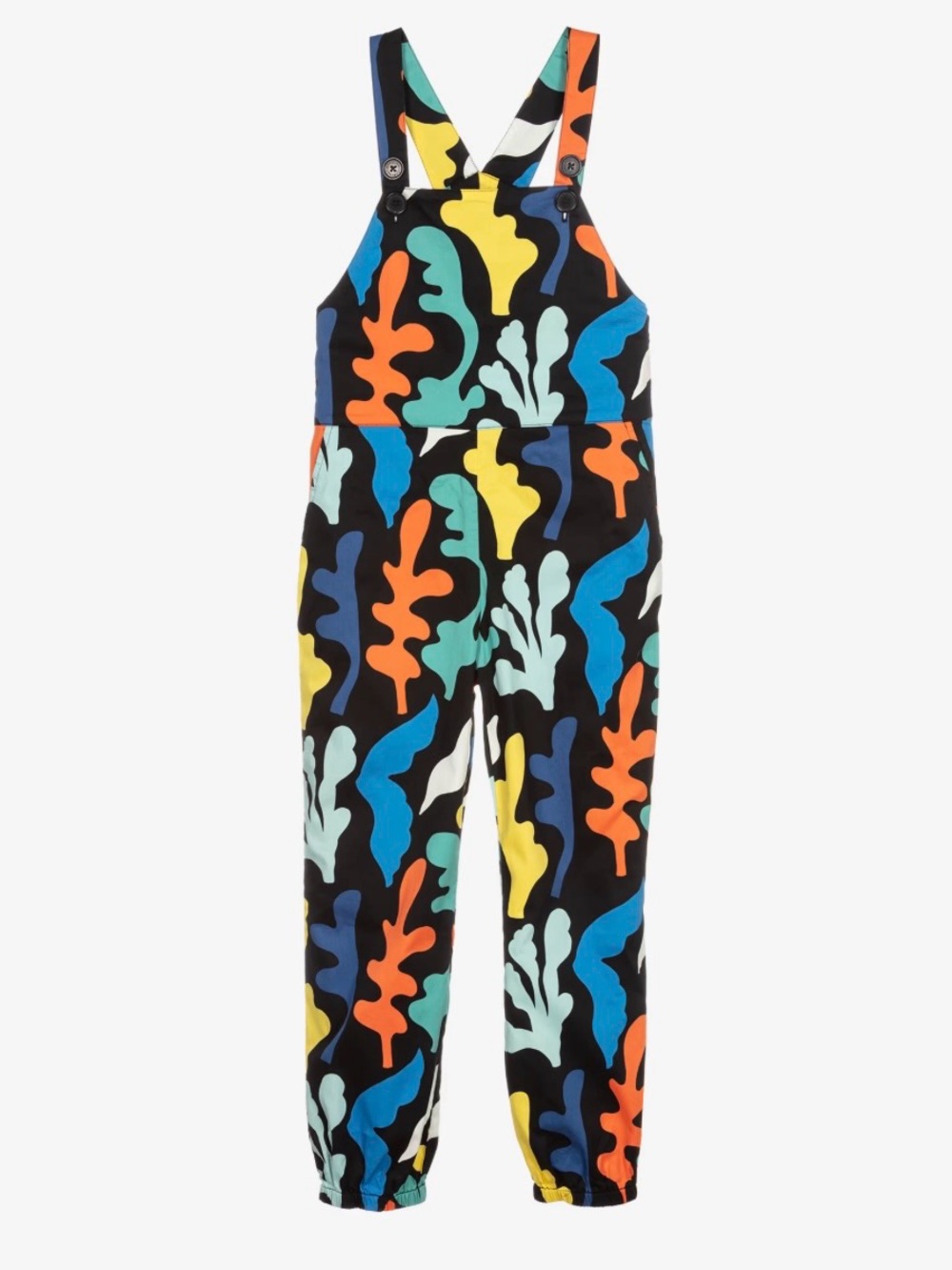 Stella McCartney Kids Abstract Seaweed Print Overalls/Jumpsuit,Multicolor, 10Y